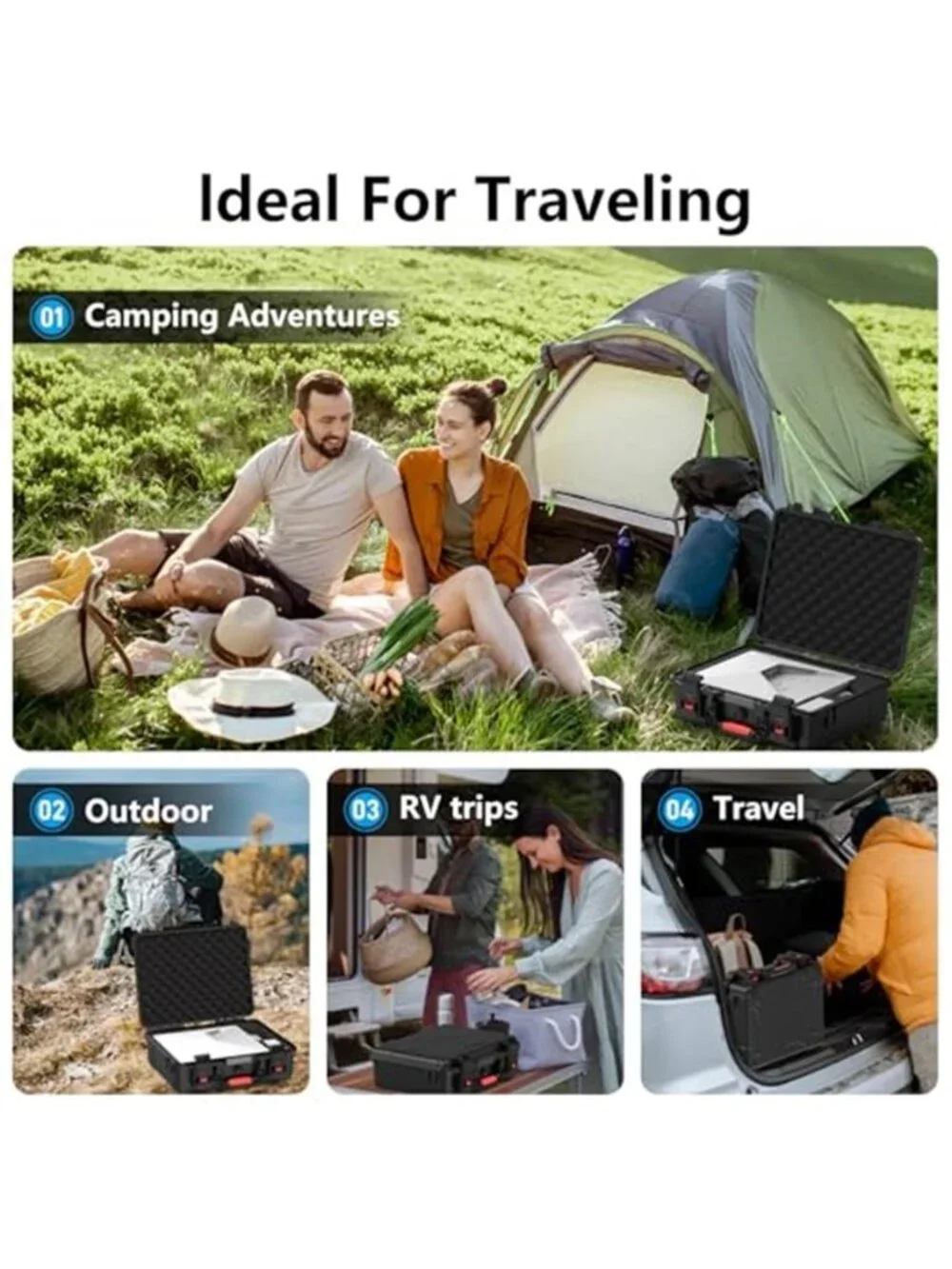 Mini Case, Waterproof Hard case Fits Star Link Mini Dish, Portable Shoulder Dual